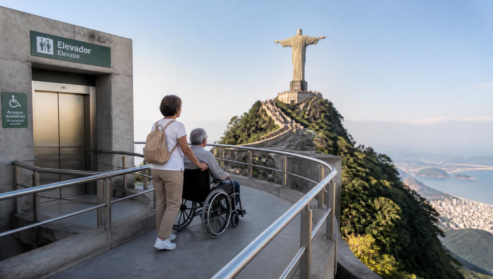 Rio acessível: visitar o Cristo Redentor com mobilidade reduzida