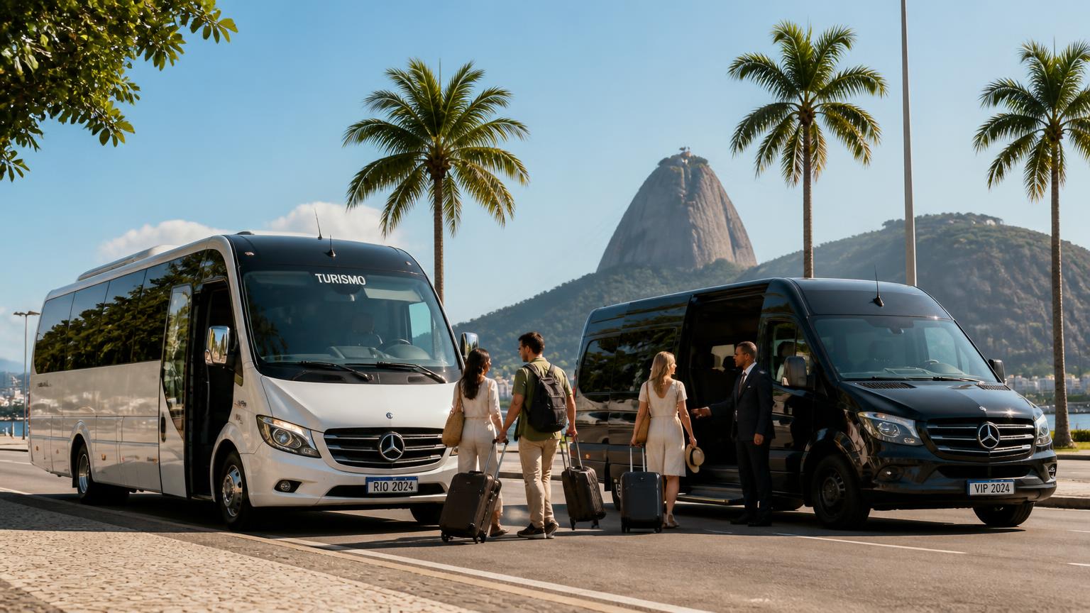Transporte para grupos no Rio: como escolher entre sedan, van e micro-ônibus